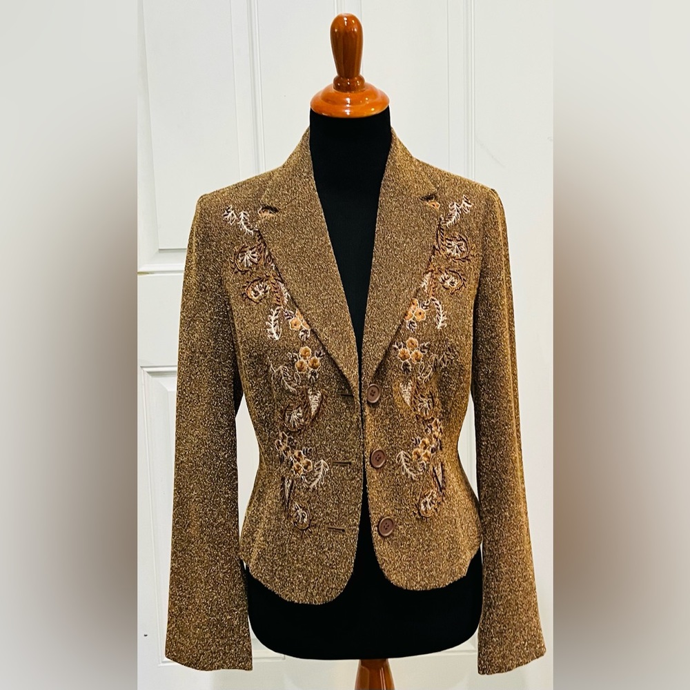 Vintage Blazer with beaded embroidery